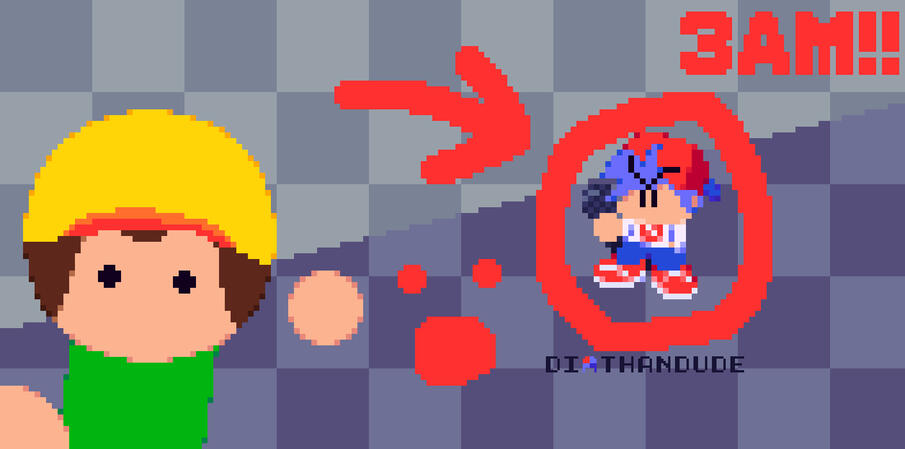 I MET FRIDAY NIGHT FUNKIN&#39; BOYFRIEND AT 3AM?!?!😱😱 (SCARY!!!) (I RAP BATTLED HIM?????)